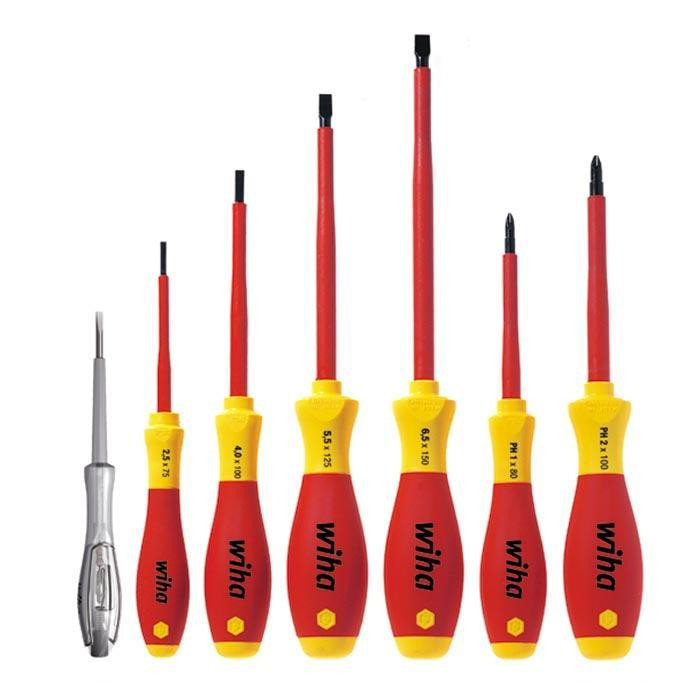 Wiha Bevestigingsgereedschap Schroevendraaierset softfinish electric 1000V 320N SL/PH, 7-delig Wiha Bevestigingsgereedschap Schroevendraaierset softfinish electric 1000V 320N SL/PH, 7-delig