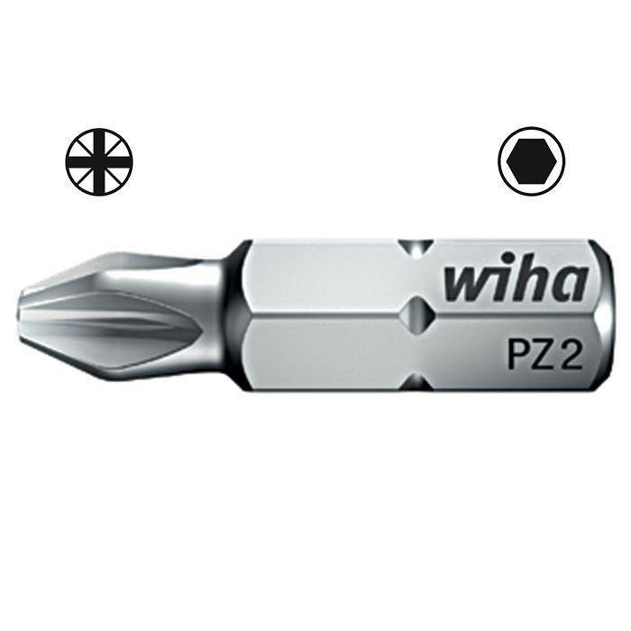 Wiha Bevestigingsgereedschap Standaard bit 1/4" C6,3 kruiskop 7012 pz4x32 Wiha Bevestigingsgereedschap Standaard bit 1/4" C6,3 kruiskop 7012 pz4x32