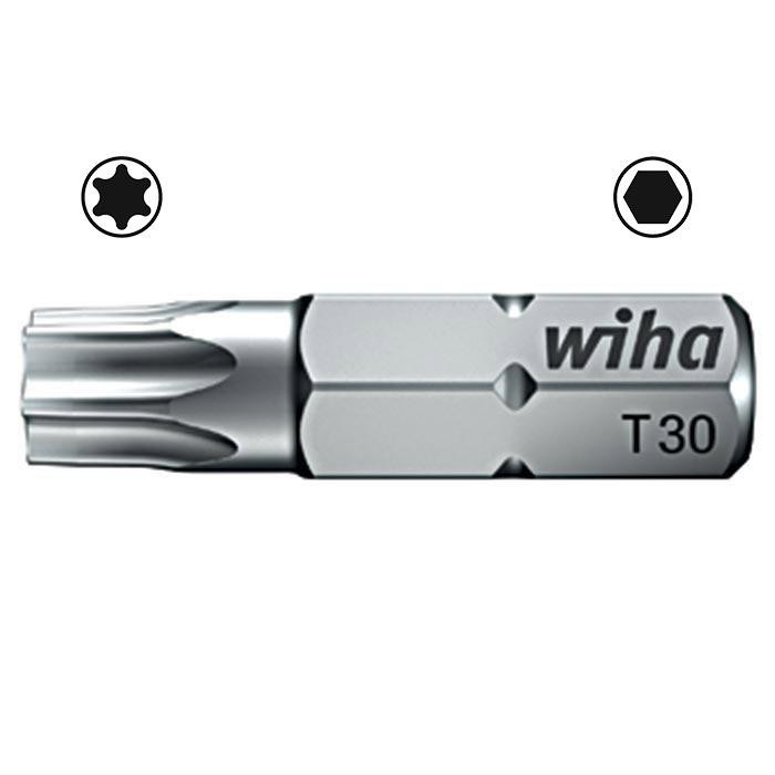 Wiha Bevestigingsgereedschap Standaard bit 1/4" C6,3 torx conisch 7015KZ t15x25 Wiha Bevestigingsgereedschap Standaard bit 1/4" C6,3 torx conisch 7015KZ t15x25