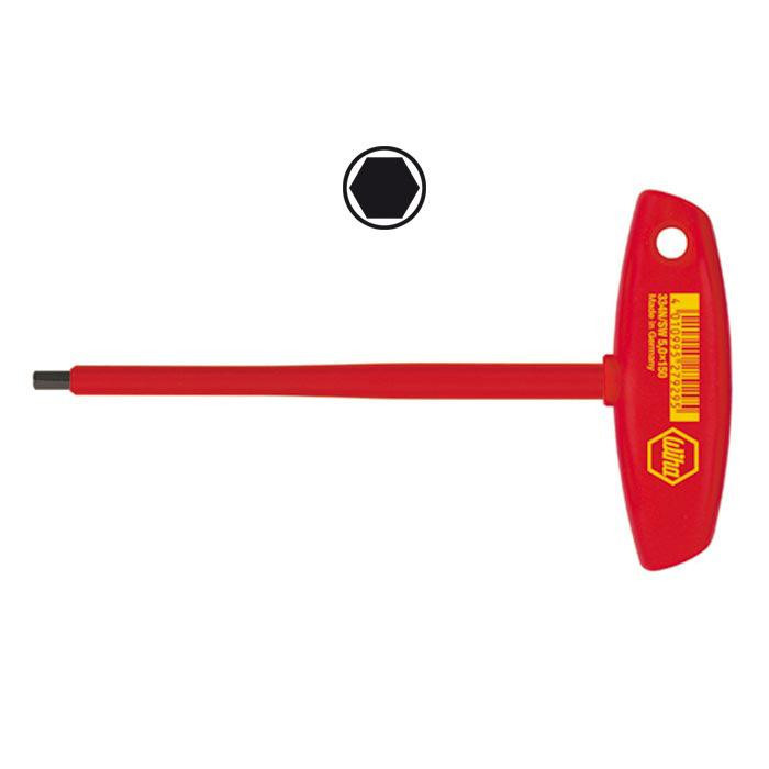 Wiha Bevestigingsgereedschap T-greep inbussleutel electric 1000V 334N 6,0x150mm Wiha Bevestigingsgereedschap T-greep inbussleutel electric 1000V 334N 6,0x150mm