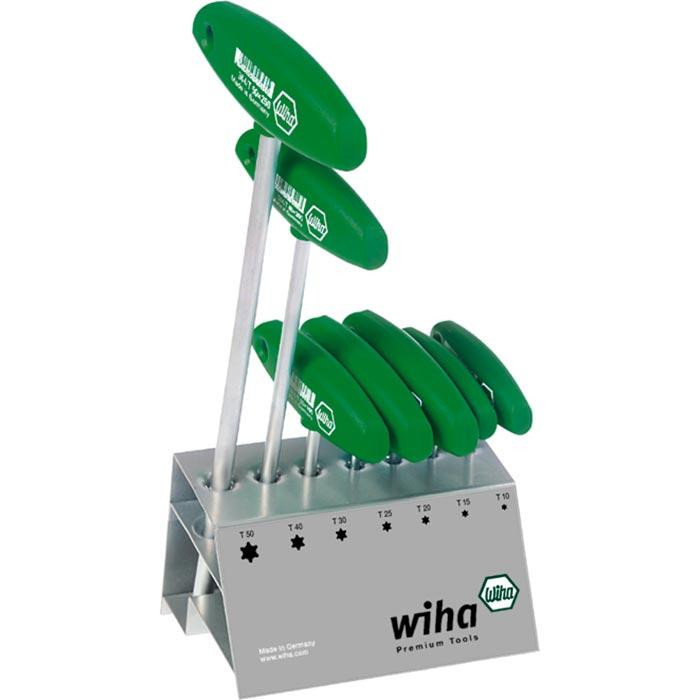 Wiha Bevestigingsgereedschap Torxsleutelset T-greep classic 364VB T10-T50, 8-delig Wiha Bevestigingsgereedschap Torxsleutelset T-greep classic 364VB T10-T50, 8-delig