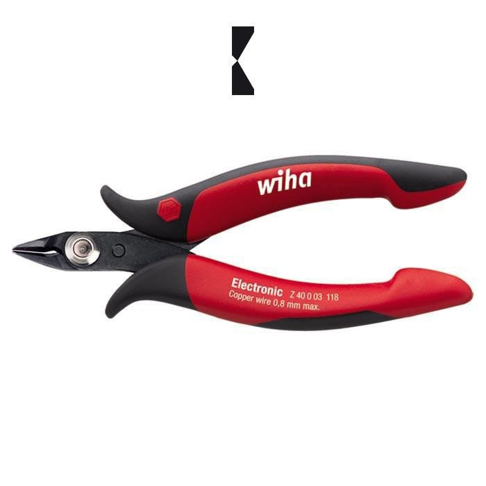 Wiha Tangen Microzijkniptang electronic Z40003. zeer smalle, spitse kop zonde Wiha Tangen Microzijkniptang electronic Z40003. zeer smalle, spitse kop zonde