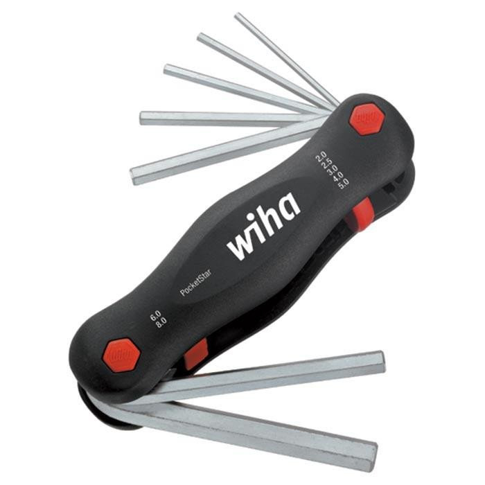 Wiha Bevestigingsgereedschap Inbussleutelset pocketstar mini uitklaphouder 351P 2-8 , 7-delig Wiha Bevestigingsgereedschap Inbussleutelset pocketstar mini uitklaphouder 351P 2-8 , 7-delig