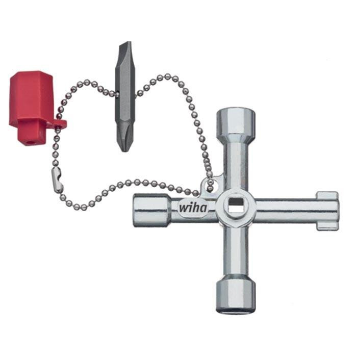 Wiha Bevestigingsgereedschap Universele schakelkastsleutel elektro als kruis 24667 Wiha Bevestigingsgereedschap Universele schakelkastsleutel elektro als kruis 24667