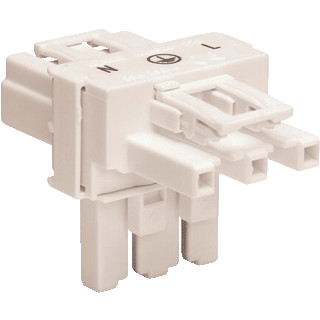 Wago T-verdeler 3-pol.wit
