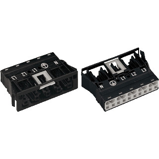 Wago Winsta apparatuuraansluiting voor insteekbare gebouwinstallatie 5P contrasteker (female) recht