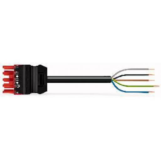 Wago Serie 771 patchkabel gebouwinstallatie 5P contrastekker (female) vrij kabeluiteinde 2000MM