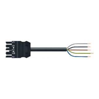 Wago Serie 771 patchkabel gebouwinstallatie 5P contrastekker (female) vrij kabeluiteinde 7000MM