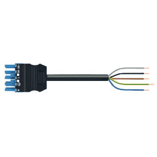 Wago Serie 771 patchkabel gebouwinstallatie 5P contrastekker (female) vrij kabeluiteinde 7000MM