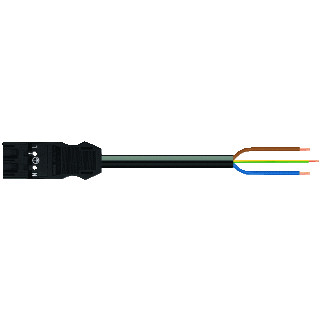 Wago Serie 771 patchkabel gebouwinstallatie 3P stekker vrij kabeluiteinde 4000MM