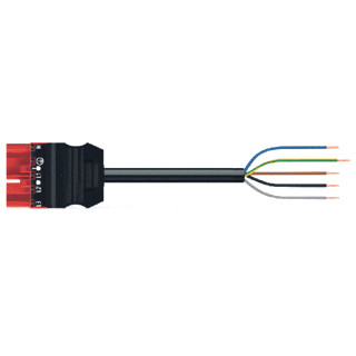 Wago Serie 771 patchkabel gebouwinstallatie 5P stekker vrij kabeluiteinde 4000MM