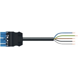 Wago Serie 771 patchkabel gebouwinstallatie 5P stekker vrij kabeluiteinde 4000MM