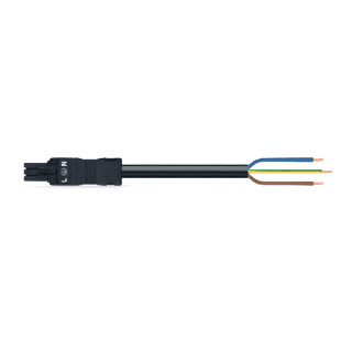 Wago Serie 891 patchkabel gebouwinstallatie 3P contrastekker (female) vrij kabeluiteinde 3000MM