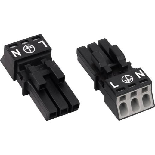 Wago Steker female mini 3-pol.wit