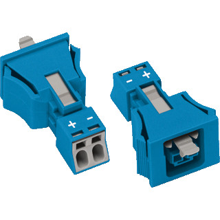 Wago Winsta apparatuuraansluiting voor insteekbare gebouwinstallatie 2P contrasteker (female) recht