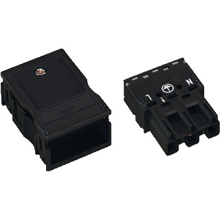 Wago Steker male 3-polig wit trekontl Wago Steker male 3-polig wit trekontl