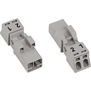 Wago Steker male mini 2-pol.GR.