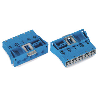 Wago Winsta apparatuuraansluiting voor insteekbare gebouwinstallatie 5P steker recht