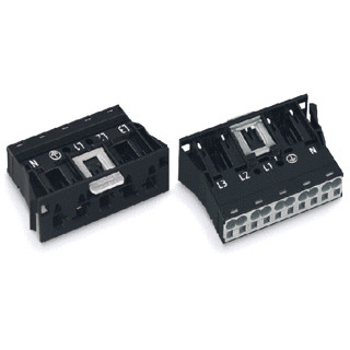 Wago Winsta apparatuuraansluiting voor insteekbare gebouwinstallatie 5P steker recht