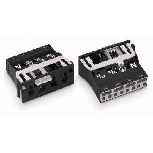 Wago Winsta apparatuuraansluiting voor insteekbare gebouwinstallatie 4P steker recht