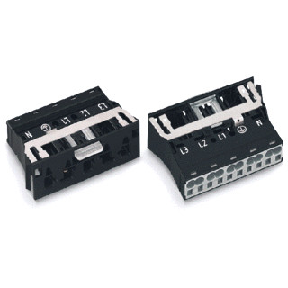 Wago Winsta apparatuuraansluiting voor insteekbare gebouwinstallatie 5P steker recht