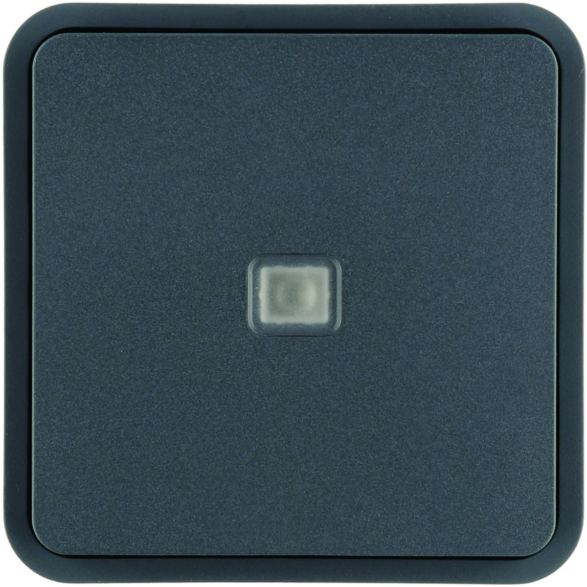 Wip 1-voudig, W.1, met lens voor led, grijs