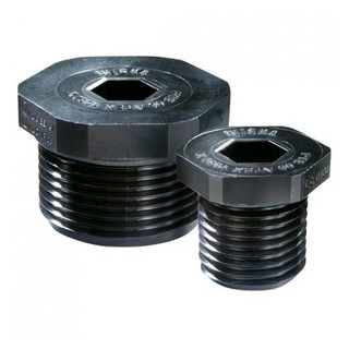 Wiska Blindstop kunststof atex draad m12x1,5 zwart glasvezelversterkt