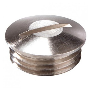 Wiska Blindstop messing vernikkeld draad m12x1,5