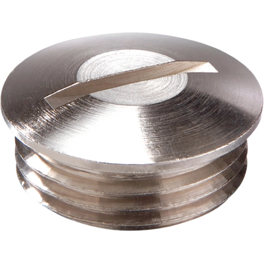 Wiska Blindstoppen Blindstop Messing vernikkeld, m20x1,5