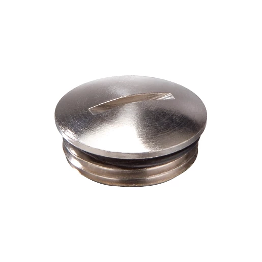 Wiska Blindstoppen Blindstop Messing vernikkeld, m40x1,5 met O-ring