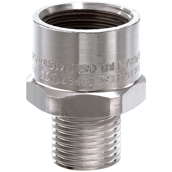 Wiska Eex D vergrotingsring atex messing vernikkeld m25x1,5-m32x1,5
