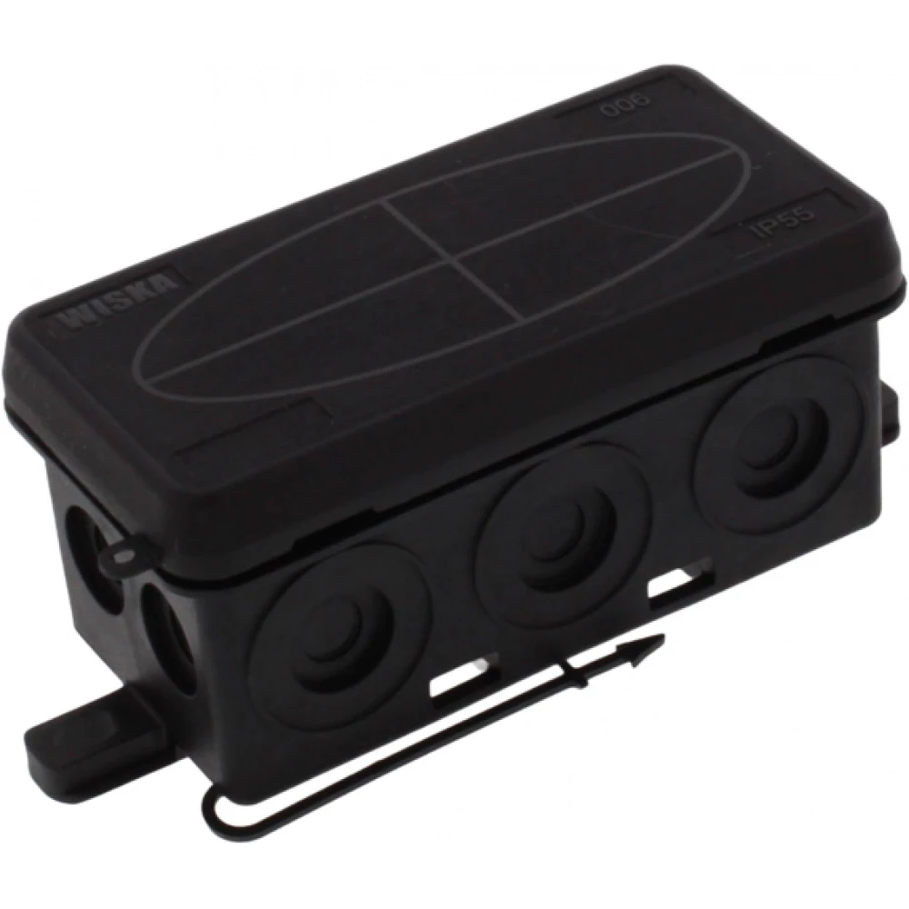 Wiska KA kabeldozen Kabeldoos Kunststof, ip55, 86x44x41mm, kleur zwart