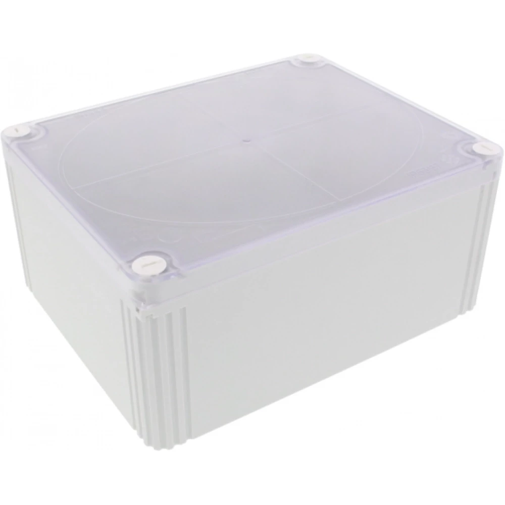 Wiska Kabeldozen Combi 1610 Kabeldoos 200x160x94, 3-P. klemst, grijs inv. 2X bodem, transp. deksel