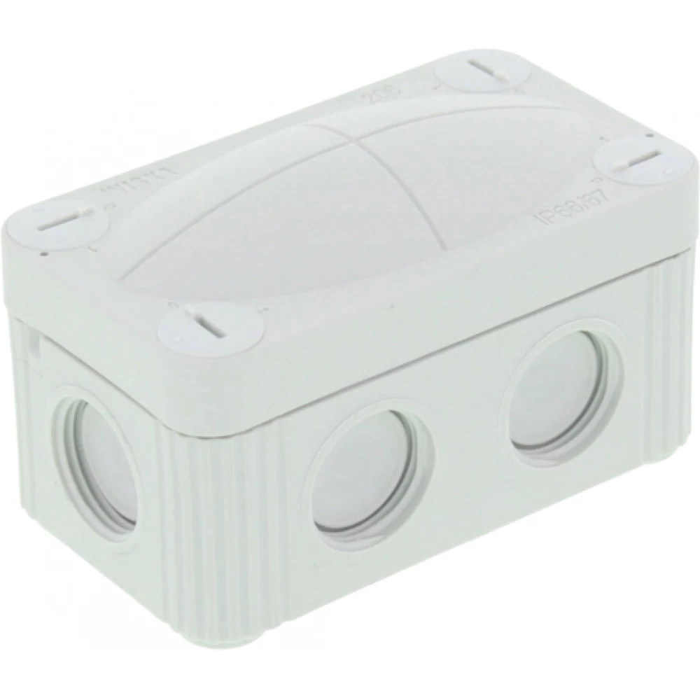 Wiska Kabeldozen Combi 206 Kunststof Kabeldoos 85x49x51mm met wago klemmen, grijs