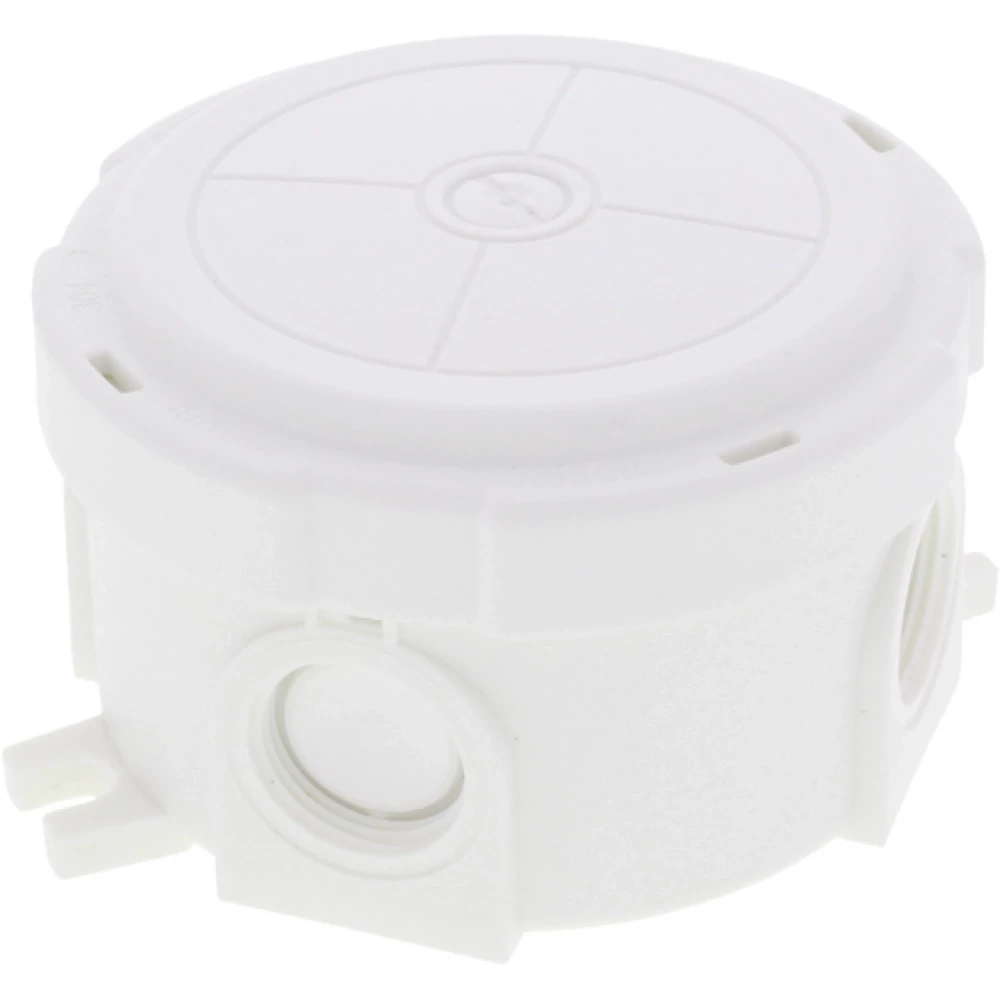 Wiska Kabeldozen Combi 304 Kunststof Kabeldoos rond Ø 82MM, wit met 5-P. klemsteen