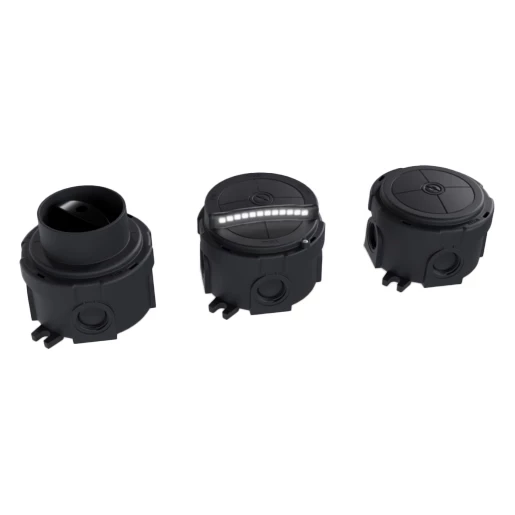 Wiska Kabeldozen Combi 304 Kunststof Kabeldoos rond Ø 90MM, grijs, serieschakelaar 1-polig