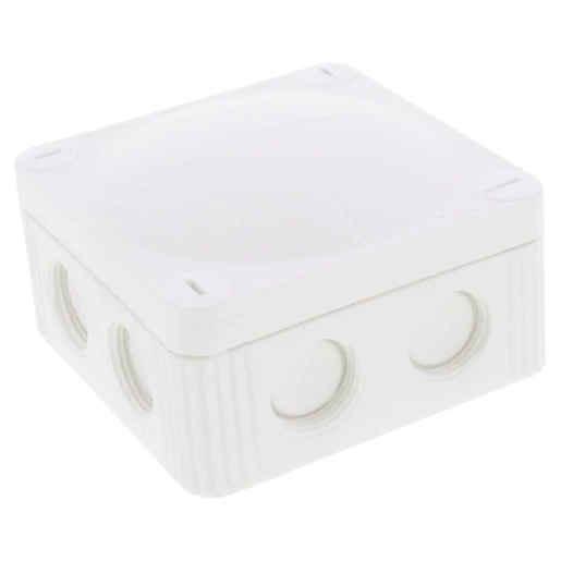 Wiska Kabeldozen Combi 308 Kunststof Kabeldoos 85x85x51mm met 5-polige klemsteen, wit