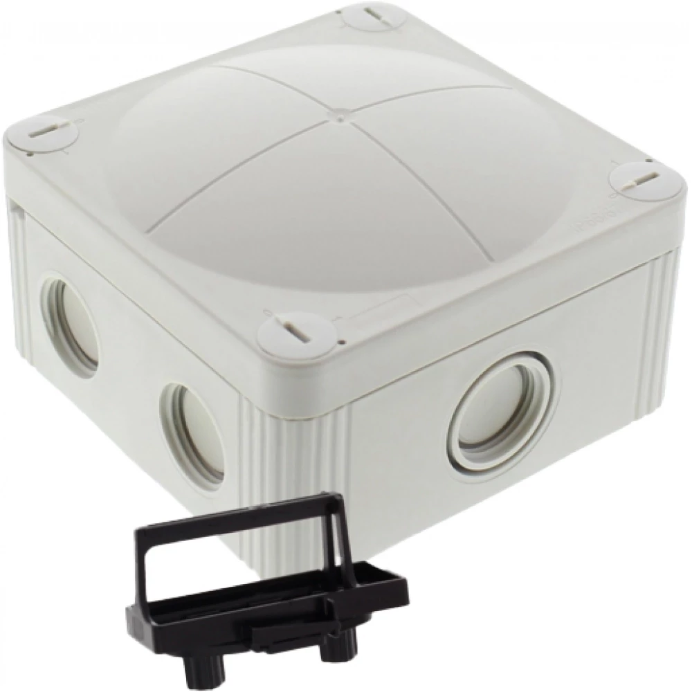 Wiska Kabeldozen Combi 407 Kunststof Kabeldoos 95x95x60mm grijs, met 5 schroefloze 5-P. klemmen