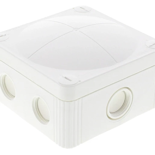 Wiska Kabeldozen Combi 407 Kunststof Kabeldoos 95x95x60mm met 5-P. schroefloze klemmen, wit