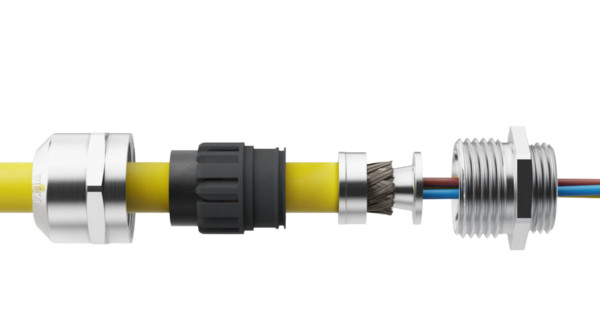 Wiska Sprintwartels EMSKV Emc-Wartel messing vern. met aardconus M63, din 45545, doorl. 48-63MM