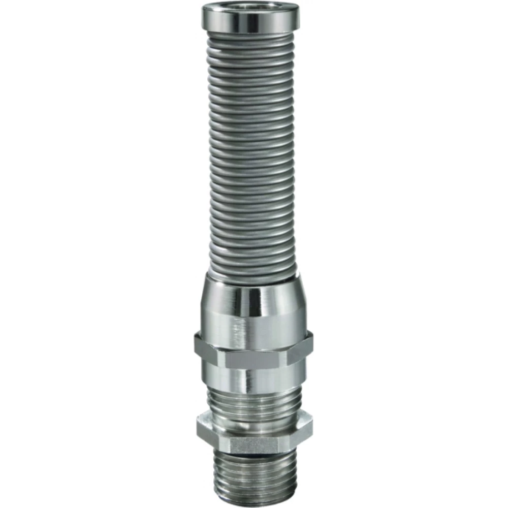 Wiska Sprintwartels EMSKVS Kabelwartel Messing vernikkeld, met knikbescherming en lange tap M16