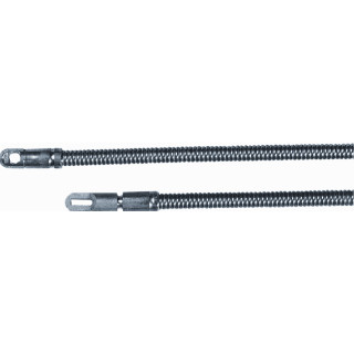 Ideaal Blank stalen (DR.1,3MM) trekveer Ø 5,2MM met binnenkabel+1 M5 kopje 10M Ideaal Blank stalen (DR.1,3MM) trekveer Ø 5,2MM met binnenkabel+1 M5 kopje 10M