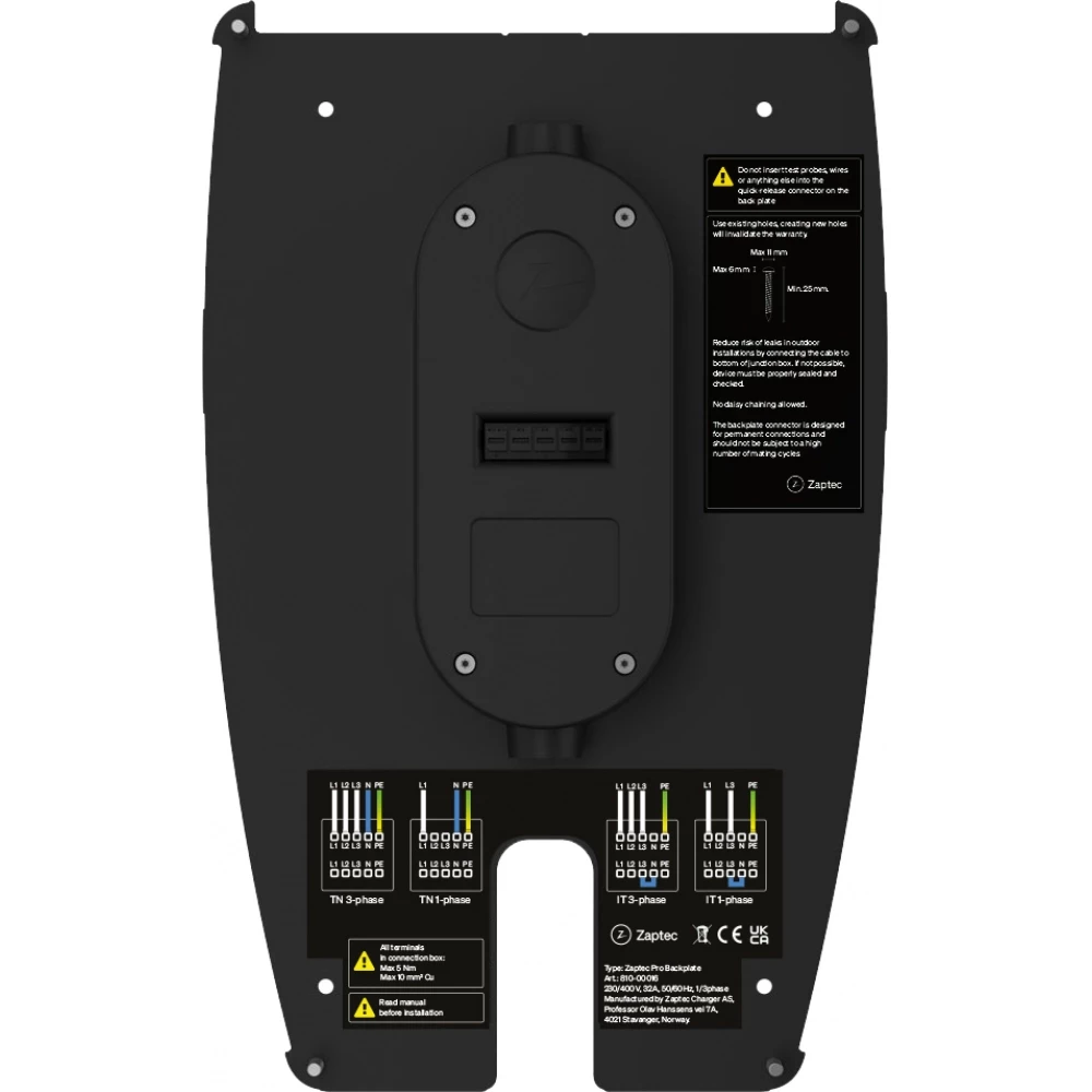 Zaptec Backplate pro