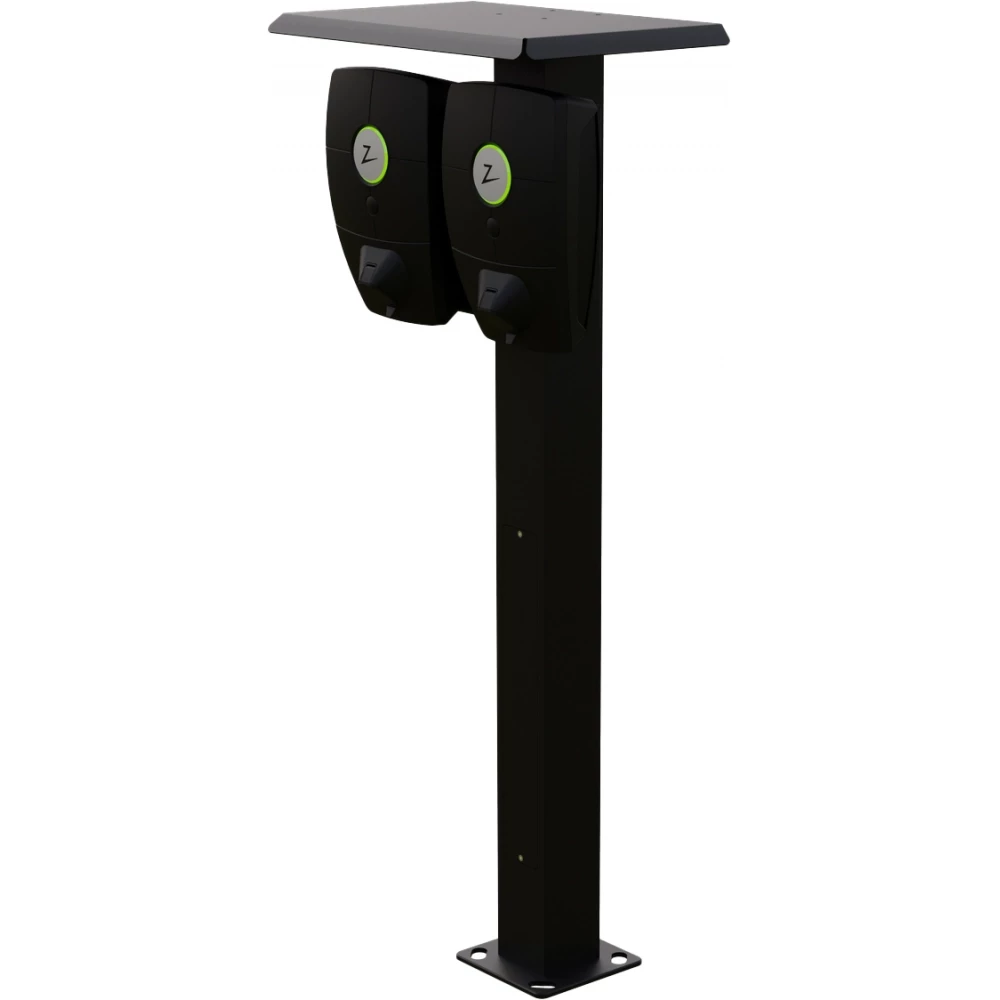 Zaptec Onepole 2 twin side BY side