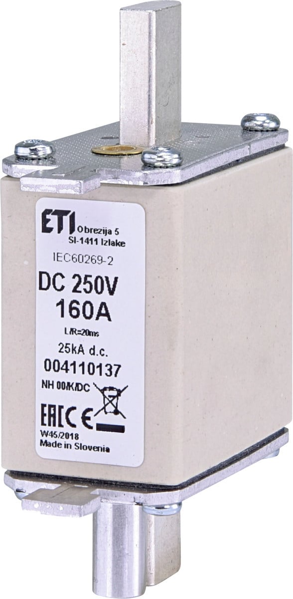 Zekering NH00/K 160a/250V DC 4110137