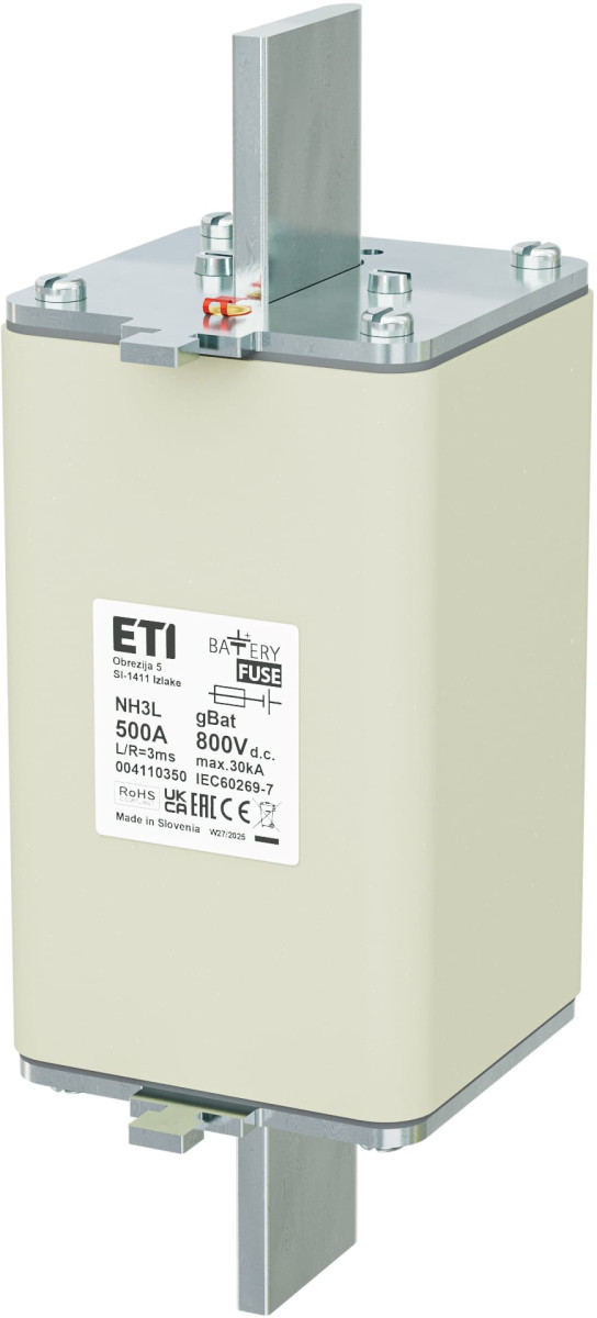 Zekering NH3L gbat 500a/800V DC 004110350