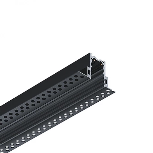 Zumtobel Supersysteem ii laagspannings-U-inbouwprofiel rail U TL 2M zwart