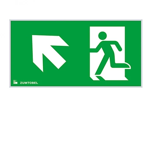 Zumtobel Puresign vluchtwegsymbool noodverlichting 150 aw/ew RZ-1lo links